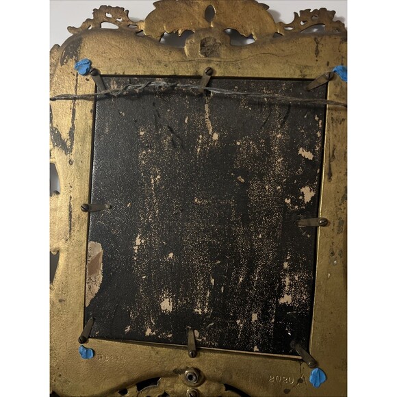 2 Brass Rococo Baroque Style Beveled Mirror & Candle Wall Sconce N.B & I.W. 2000 - Picture 6 of 6